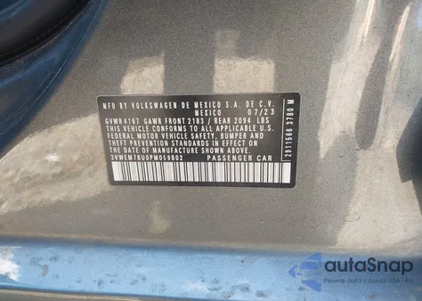 2023 Volkswagen Jetta 1.5T Se из США, поврежденный, VIN 3VWEM7BU0PM059802